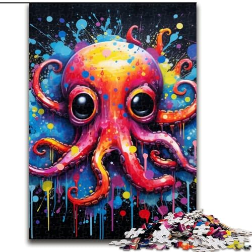 1000-teiliges Puzzle für Erwachsene, Oktopus aus Holz, anspruchsvolles Denkspiel für Jugendliche, 50x75cm, für Feiertage, Geburtstage und Familienspieleabende 1000-teiliges Puzzle für Erwachsene, Oktopus aus Holz, anspruchsvolles Denkspiel für Jugendliche, 50x75cm, für Feiertage, Geburtstage und Familienspieleabende von LiJianXXE