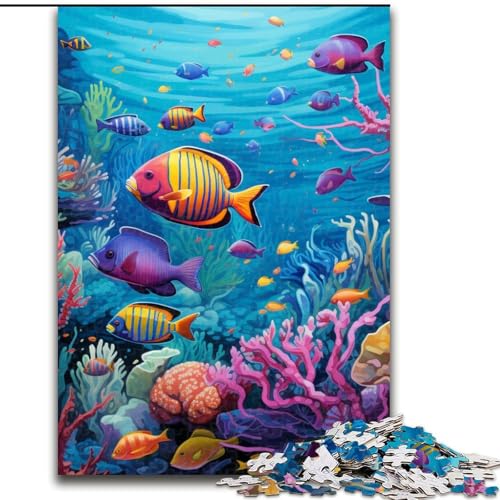 1000-teiliges Puzzle für Erwachsene, Ozeanwelt-Puzzle aus Pappe, Geburtstage, Weihnachten, Halloween, Erntedankfest, Ostern, 1000 Teile(26x38cm) von LiJianXXE