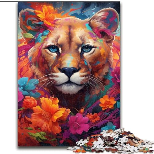 1000-teiliges Puzzle für Erwachsene, Puma-Blumen, aus Holz, lustige Aktivität für zu Hause, 50x75cm, Lernspielzeug für Teenager, Dekoration für das Homeoffice 1000-teiliges Puzzle für Erwachsene, Puma-Blumen, aus Holz, lustige Aktivität für zu Hause, 50x75cm, Lernspielzeug für Teenager, Dekoration für das Homeoffice von LiJianXXE