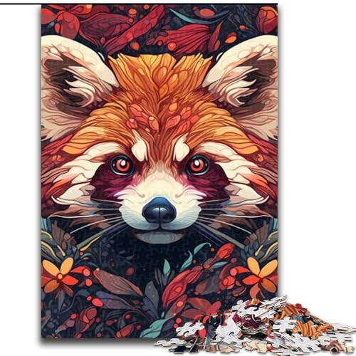 1000-teiliges Puzzle für Erwachsene, Roter Panda, aus Holz, für Teenager ab 14 Jahren, Heimdekoration, 50x75cm, pädagogisches und unterhaltsames Indoor-Spiel für die Heimdekoration 1000-teiliges Puzzle für Erwachsene, Roter Panda, aus Holz, für Teenager ab 14 Jahren, Heimdekoration, 50x75cm, pädagogisches und unterhaltsames Indoor-Spiel für die Heimdekoration von LiJianXXE