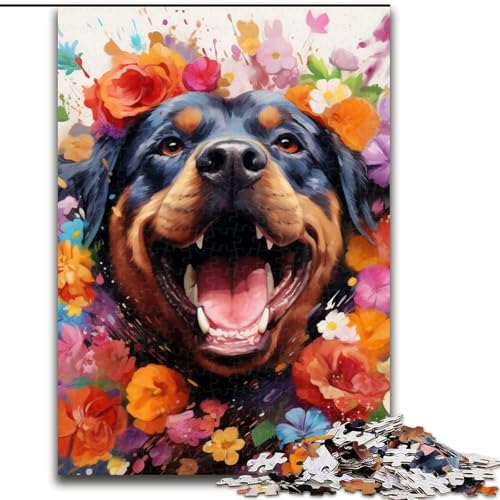 1000-teiliges Puzzle für Erwachsene, Rottweiler, aus Holz, hochschwieriges Denkspiel für Teenager, 50x75cm, Geburtstagsfeier für Männer und Frauen 1000-teiliges Puzzle für Erwachsene, Rottweiler, aus Holz, hochschwieriges Denkspiel für Teenager, 50x75cm, Geburtstagsfeier für Männer und Frauen von LiJianXXE