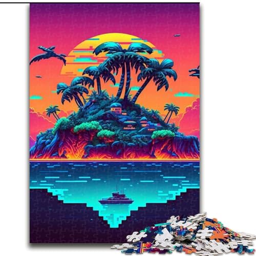 1000-teiliges Puzzle für Erwachsene, Strandinsel aus Holz, hochschwieriges Denkspiel für Teenager, 50x75cm, Geburtstagsfeier für Männer und Frauen 1000-teiliges Puzzle für Erwachsene, Strandinsel aus Holz, hochschwieriges Denkspiel für Teenager, 50x75cm, Geburtstagsfeier für Männer und Frauen von LiJianXXE