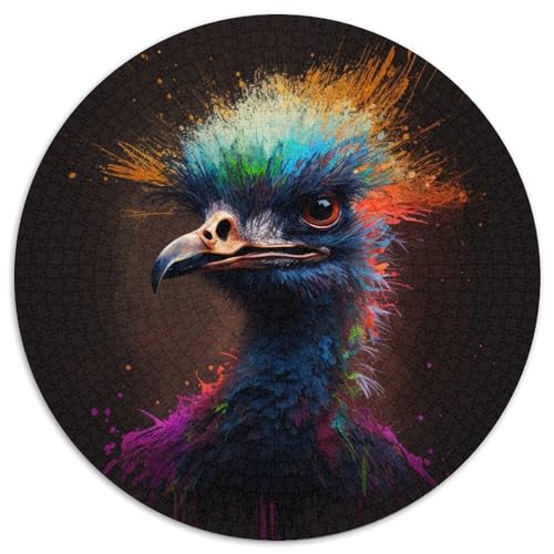 1000-teiliges Puzzle für Erwachsene, Straußenpuzzle für Erwachsene, Denkspiel für Teenager, 67,5 x 67,5 cm von LiJianXXE