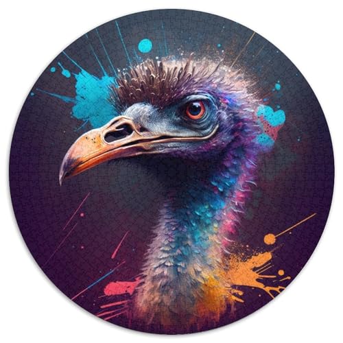 1000-teiliges Puzzle für Erwachsene, Straußenpuzzle für Erwachsene, Denkspiel für Teenager, 67,5 x 67,5 cm 1000-teiliges Puzzle für Erwachsene, Straußenpuzzle für Erwachsene, Denkspiel für Teenager, 67,5 x 67,5 cm von LiJianXXE