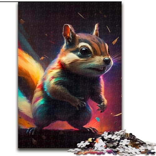1000-teiliges Puzzle für Erwachsene, Streifenhörnchen, aus Holz, lustiges Geschenk und Beschäftigung für zu Hause, 50x75cm, Denkspiel für Teenager 1000-teiliges Puzzle für Erwachsene, Streifenhörnchen, aus Holz, lustiges Geschenk und Beschäftigung für zu Hause, 50x75cm, Denkspiel für Teenager von LiJianXXE