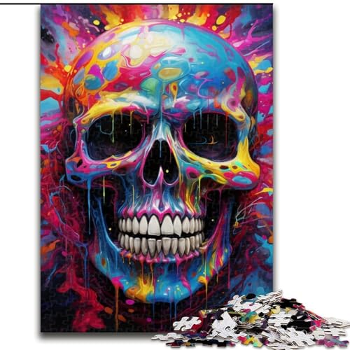 1000-teiliges Puzzle für Erwachsene, Totenkopf, aus Holz, für Teenager ab 14 Jahren, Heimdekoration, 50x75cm, pädagogisches und unterhaltsames Indoor-Spiel für die Heimdekoration 1000-teiliges Puzzle für Erwachsene, Totenkopf, aus Holz, für Teenager ab 14 Jahren, Heimdekoration, 50x75cm, pädagogisches und unterhaltsames Indoor-Spiel für die Heimdekoration von LiJianXXE