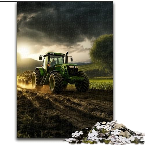 1000-teiliges Puzzle für Erwachsene, Traktor-Anbaugeräte, aus Holz, kompliziertes Design für Teenager, DIY-Dekor und gehirnfördernder Spaß, 1000 Teile(50x75cm) von LiJianXXE