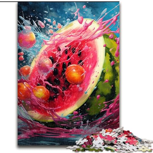 1000-teiliges Puzzle für Erwachsene, Wassermelone, aus Holz, für Teenager ab 14 Jahren, Heimdekoration, 50x75cm, pädagogisches und unterhaltsames Indoor-Spiel für die Heimdekoration 1000-teiliges Puzzle für Erwachsene, Wassermelone, aus Holz, für Teenager ab 14 Jahren, Heimdekoration, 50x75cm, pädagogisches und unterhaltsames Indoor-Spiel für die Heimdekoration von LiJianXXE