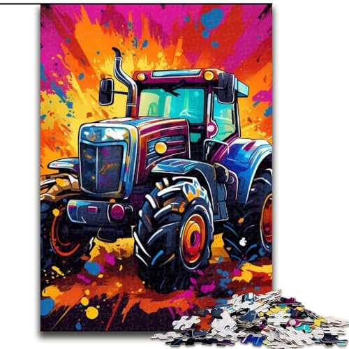 1000-teiliges Puzzle für Erwachsene, bunter Traktor aus Holz, für Teenager ab 14 Jahren, Heimdekoration, 50x75cm, pädagogisches und unterhaltsames Indoor-Spiel für die Heimdekoration 1000-teiliges Puzzle für Erwachsene, bunter Traktor aus Holz, für Teenager ab 14 Jahren, Heimdekoration, 50x75cm, pädagogisches und unterhaltsames Indoor-Spiel für die Heimdekoration von LiJianXXE