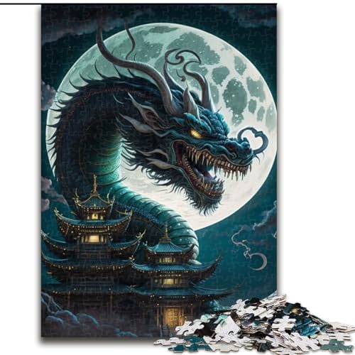 1000-teiliges Puzzle für Erwachsene, chinesischer Drache, aus Holz, für Teenager ab 14 Jahren, Heimdekoration, 50x75cm, pädagogisches und unterhaltsames Indoor-Spiel für die Heimdekoration 1000-teiliges Puzzle für Erwachsene, chinesischer Drache, aus Holz, für Teenager ab 14 Jahren, Heimdekoration, 50x75cm, pädagogisches und unterhaltsames Indoor-Spiel für die Heimdekoration von LiJianXXE