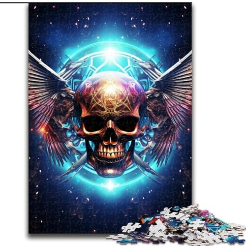 1000-teiliges Puzzle für Erwachsene, farbenfroher Kunst-Totenkopf aus Holz, lustige Aktivität für zu Hause, 50x75cm, Lernspielzeug für Teenager, Dekoration für das Homeoffice 1000-teiliges Puzzle für Erwachsene, farbenfroher Kunst-Totenkopf aus Holz, lustige Aktivität für zu Hause, 50x75cm, Lernspielzeug für Teenager, Dekoration für das Homeoffice von LiJianXXE
