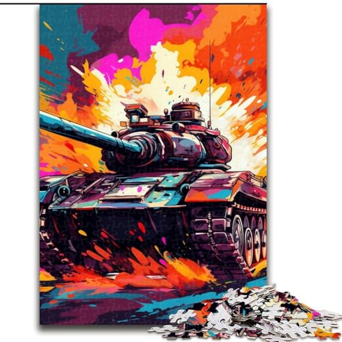 1000-teiliges Puzzle für Erwachsene, farbenfroher Kunstpanzer aus Holz, Kinder ab 14 Jahren, 50x75cm, anspruchsvolles Denkspiel – entspannendes Spielzeug für Teenager 1000-teiliges Puzzle für Erwachsene, farbenfroher Kunstpanzer aus Holz, Kinder ab 14 Jahren, 50x75cm, anspruchsvolles Denkspiel – entspannendes Spielzeug für Teenager von LiJianXXE