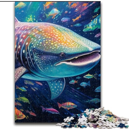 1000-teiliges Puzzle für Erwachsene, farbenfroher Walhai aus Holz, für Teenager ab 14 Jahren, Heimdekoration, 50x75cm, pädagogisches und unterhaltsames Indoor-Spiel für die Heimdekoration 1000-teiliges Puzzle für Erwachsene, farbenfroher Walhai aus Holz, für Teenager ab 14 Jahren, Heimdekoration, 50x75cm, pädagogisches und unterhaltsames Indoor-Spiel für die Heimdekoration von LiJianXXE