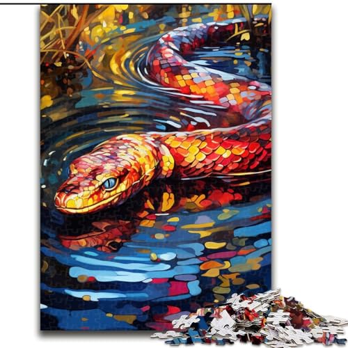 1000-teiliges Puzzle für Erwachsene, farbenfrohes Schlangen-Kunstpuzzle aus Pappe, anspruchsvolles Denkspiel für Teenager, unterhaltsames interaktives Spiel für die ganze Familie, 1000 Teile(26x38cm) 1000-teiliges Puzzle für Erwachsene, farbenfrohes Schlangen-Kunstpuzzle aus Pappe, anspruchsvolles Denkspiel für Teenager, unterhaltsames interaktives Spiel für die ganze Familie, 1000 Teile(26x38cm) von LiJianXXE
