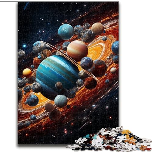 1000-teiliges Puzzle für Erwachsene, farbenfrohes Universum-Puzzle aus Pappe, anspruchsvolles Denkspiel für Teenager, perfekt als Heimdekoration oder Geschenk, 1000 Teile(26x38cm) von LiJianXXE