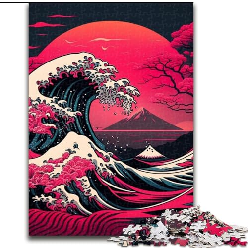 1000-teiliges Puzzle für Erwachsene, japanische Wellen, aus Holz, für Teenager ab 14 Jahren, Heimdekoration, 50x75cm, pädagogisches und unterhaltsames Indoor-Spiel für die Heimdekoration 1000-teiliges Puzzle für Erwachsene, japanische Wellen, aus Holz, für Teenager ab 14 Jahren, Heimdekoration, 50x75cm, pädagogisches und unterhaltsames Indoor-Spiel für die Heimdekoration von LiJianXXE