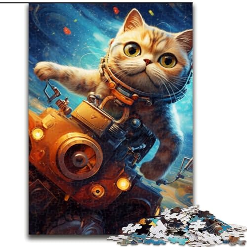 1000-teiliges Puzzle für Erwachsene, magisches Katzen-Puzzle aus Pappe, Geburtstage, Weihnachten, Halloween, Erntedankfest, Ostern, 1000 Stück(26x38cm) von LiJianXXE