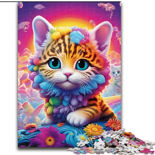1000-teiliges Puzzle für Erwachsene, magisches Katzen-Puzzle aus Pappe, anspruchsvolles Denkspiel für Teenager, perfekt als Heimdekoration oder Geschenk, 1000 Teile(26x38cm) von LiJianXXE