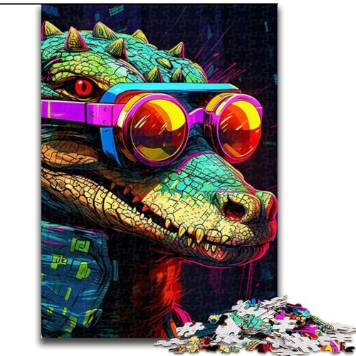 1000-teiliges Puzzle für Erwachsene, psychedelisches Nilkrokodil-Puzzle aus Holz, anspruchsvolles Denkspiel für Teenager, unterhaltsames interaktives Spiel für die ganze Familie, 1000 Teile(50x75cm) 1000-teiliges Puzzle für Erwachsene, psychedelisches Nilkrokodil-Puzzle aus Holz, anspruchsvolles Denkspiel für Teenager, unterhaltsames interaktives Spiel für die ganze Familie, 1000 Teile(50x75cm) von LiJianXXE