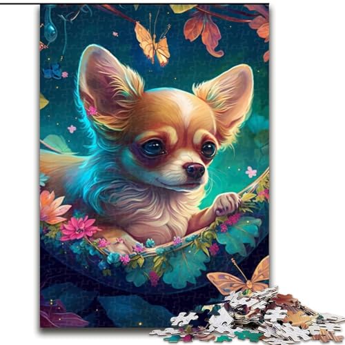 1000-teiliges Puzzle für Erwachsene, wunderschöner Chihuahua aus Holz, Kinder ab 14 Jahren, 50x75cm, anspruchsvolles Denkspiel – entspannendes Spielzeug für Teenager 1000-teiliges Puzzle für Erwachsene, wunderschöner Chihuahua aus Holz, Kinder ab 14 Jahren, 50x75cm, anspruchsvolles Denkspiel – entspannendes Spielzeug für Teenager von LiJianXXE