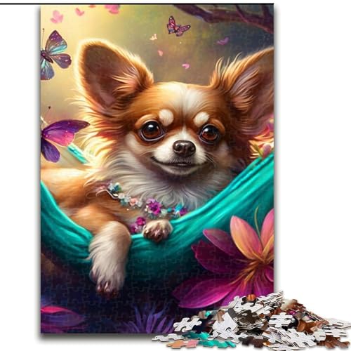 1000-teiliges Puzzle für Erwachsene, wunderschöner Chihuahua aus Holz, lustiges Geschenk und Beschäftigung für zu Hause, 50x75cm, Denkspiel für Teenager 1000-teiliges Puzzle für Erwachsene, wunderschöner Chihuahua aus Holz, lustiges Geschenk und Beschäftigung für zu Hause, 50x75cm, Denkspiel für Teenager von LiJianXXE