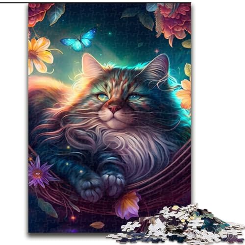 1000-teiliges Puzzle für Erwachsene,schöne Maine-Coon-Katze aus Holz,ideal für Familienspaß,Entspannung, 50x75cm,lustiges Basteln für die ganze Familie,perfekt für Geburtstage 1000-teiliges Puzzle für Erwachsene,schöne Maine-Coon-Katze aus Holz,ideal für Familienspaß,Entspannung, 50x75cm,lustiges Basteln für die ganze Familie,perfekt für Geburtstage von LiJianXXE