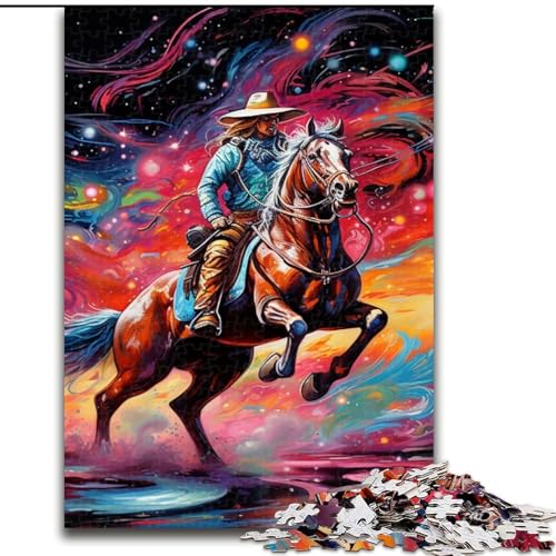1000-teiliges Puzzle für Erwachsene „Psychedelische Bunte Pferde“ aus Holz, Kinder ab 14 Jahren,50x75cm,Denkspiel für Teenager, Spieleabend 1000-teiliges Puzzle für Erwachsene „Psychedelische Bunte Pferde“ aus Holz, Kinder ab 14 Jahren,50x75cm,Denkspiel für Teenager, Spieleabend von LiJianXXE