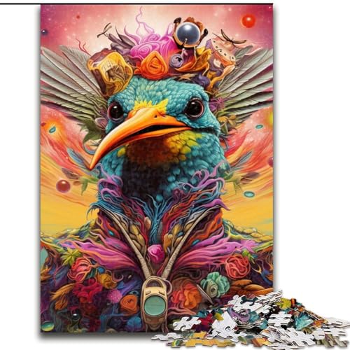 1000-teiliges Puzzle für Erwachsene „Psychedelischer Kolibri“ aus Holz, Kinder ab 14 Jahren,50x75cm,Denkspiel für Teenager, Spieleabend mit der Familie 1000-teiliges Puzzle für Erwachsene „Psychedelischer Kolibri“ aus Holz, Kinder ab 14 Jahren,50x75cm,Denkspiel für Teenager, Spieleabend mit der Familie von LiJianXXE