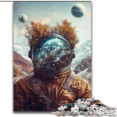 1000-teiliges Puzzle für Erwachsene und Jugendliche, Astronautenberge, Spielzeug, Lernspiele, Stressabbau, Stärkung der Liebe zwischen Paaren (Größe 26x38cm) von LiJianXXE