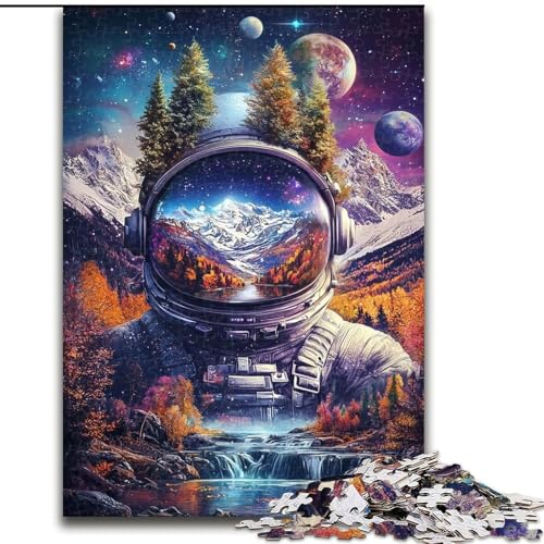 1000-teiliges Puzzle für Erwachsene und Jugendliche, Astronautenberge, Spielzeug, Lernspiele, stressabbauende Wanddekoration (Größe 26x38cm) von LiJianXXE