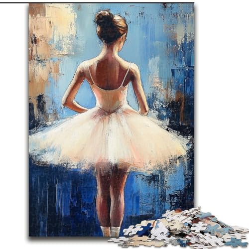 1000-teiliges Puzzle für Erwachsene und Jugendliche, Balletttänzerin, für Lernspiele, Herausforderungsspielzeug, einzigartige Heimdekoration und Geschenke (Größe 50x75cm) von LiJianXXE