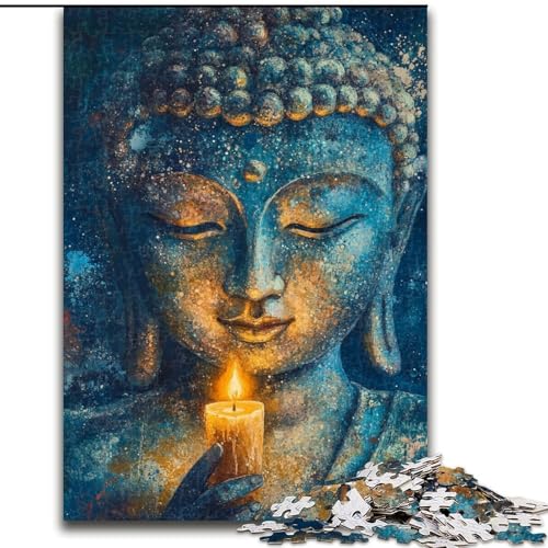 1000-teiliges Puzzle für Erwachsene und Jugendliche, Buddha-Kunst, Spielzeug, Lernspiele, Stressabbau, Stärkung der Liebe zwischen Paaren (Größe 50x75cm) von LiJianXXE
