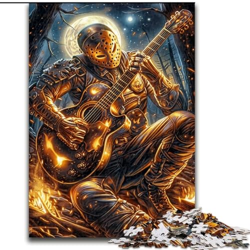 1000-teiliges Puzzle für Erwachsene und Jugendliche, Gitarre Spielen unter den Sternen, entspannendes intellektuelles Lernspielzeug, Geburtstagsgeschenk, Geschenke (Größe 50x75cm) von LiJianXXE