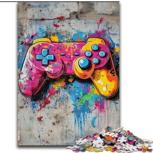 1000-teiliges Puzzle für Erwachsene und Jugendliche, Graffiti-Spiel, Lernspiel, Herausforderungsspielzeug, einzigartige Heimdekoration und Geschenke (Größe 50x75cm) von LiJianXXE