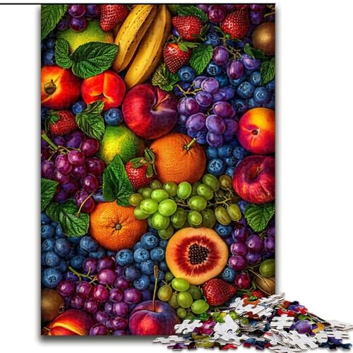 1000-teiliges Puzzle für Erwachsene und Jugendliche, Obstsammlung, Spielzeug, Lernspiele, Stressabbau, Stärkung der Liebe zwischen Paaren (Größe 50x75cm) von LiJianXXE