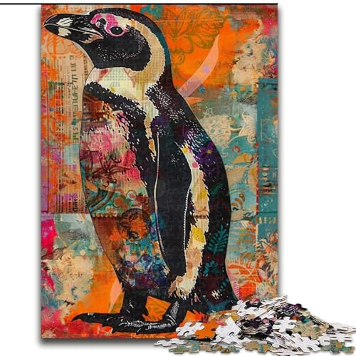 1000-teiliges Puzzle für Erwachsene und Jugendliche, Pinguin, Spielzeug, Lernspiele, Stressabbau, Stärkung der Liebe zwischen Paaren (Größe 50x75cm) von LiJianXXE