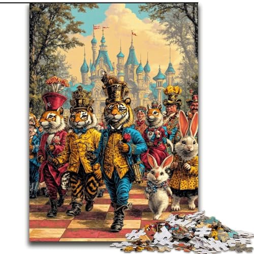 1000-teiliges Puzzle für Erwachsene und Jugendliche, Zirkustiere, Spielzeug, Lernspiele, Stressabbau, Stärkung der Liebe zwischen Paaren (Größe 26x38cm) von LiJianXXE