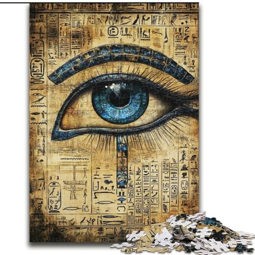 1000-teiliges Puzzle für Erwachsene und Jugendliche, blaues Auge, Spielzeug, Lernspiele, Stressabbau, Stärkung der Liebe zwischen Paaren (Größe 50x75cm) von LiJianXXE
