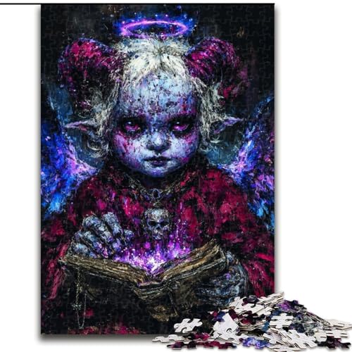 1000-teiliges Puzzle für Erwachsene und Jugendliche, geheimnisvolles Elfenmädchen, entspannendes intellektuelles Lernspielzeug, Geburtstagsgeschenk, Geschenke (Größe 50x75cm) von LiJianXXE
