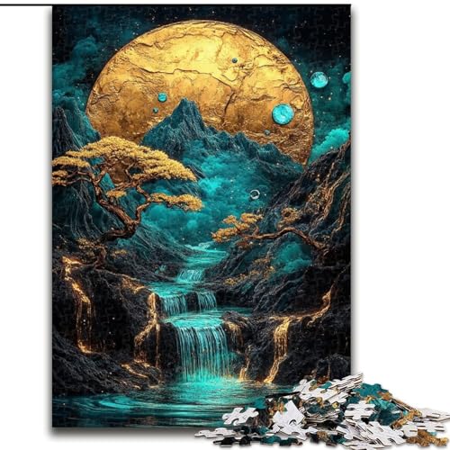 1000-teiliges Puzzle für Erwachsene und Jugendliche, magischer Berg Fuji, Spielzeug, Lernspiele, Stressabbau, Stärkung der Liebe zwischen Paaren (Größe 50x75cm) von LiJianXXE