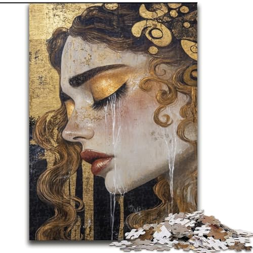 1000-teiliges Puzzle für Erwachsene und Jugendliche, schönes Gesicht der Göttin, Lernspielzeug, Familienspiele, einzigartige Geburtstags- und Geschenkideen (Größe 50x75cm) von LiJianXXE