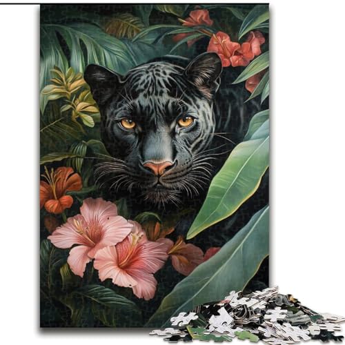 1000-teiliges Puzzle für Erwachsene und Teenager, Blumenfuchs, Spielzeug, Lernspiele, Stressabbau, Stärkung der Liebe zwischen Paaren (Größe 50x75cm) von LiJianXXE