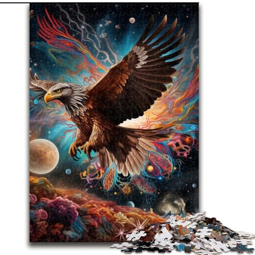 1000-teiliges Puzzle mit Tieradler-Puzzle aus Pappe, anspruchsvolles Denkspiel für Teenager, perfekt als Heimdekoration oder Geschenk, 1000 Stück(26x38cm) von LiJianXXE