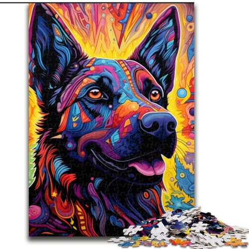 1000-teiliges Puzzle mit Tiermotiven und bunten Hunden. Aus Pappe, anspruchsvolles Denkspiel für Teenager, perfekt als Heimdekoration oder Geschenk. 1000 Stück(26x38cm) von LiJianXXE