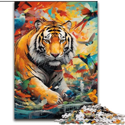 1000-teiliges Puzzle mit afrikanischen Tieren. Aus Holz, anspruchsvolles Denkspiel für Teenager, perfekt als Heimdekoration oder Geschenk. 1000 Stück(50x75cm) von LiJianXXE