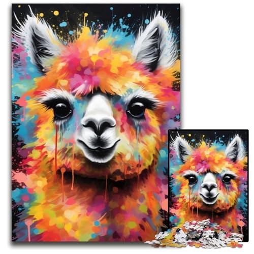 Alpaka-Puzzle 1000 Teile für Erwachsene, Holzpuzzle, anspruchsvolles Denkspiel für Teenager, unterhaltsames interaktives Spiel für die ganze Familie, 50x75cm/19,68x29,52 Zoll Alpaka-Puzzle 1000 Teile für Erwachsene, Holzpuzzle, anspruchsvolles Denkspiel für Teenager, unterhaltsames interaktives Spiel für die ganze Familie, 50x75cm/19,68x29,52 Zoll von LiJianXXE