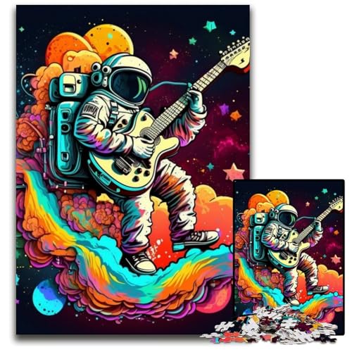 Astronaut spielt Gitarre, Puzzle 1000 Teile für Erwachsene, Puzzle, ideal für Teenager und Sammler, Reisegeschenk, Familienaktivität, 26x38cm/10,23x14,96 Zoll Astronaut spielt Gitarre, Puzzle 1000 Teile für Erwachsene, Puzzle, ideal für Teenager und Sammler, Reisegeschenk, Familienaktivität, 26x38cm/10,23x14,96 Zoll von LiJianXXE