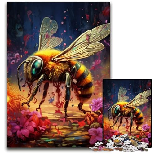 Bienen-Puzzle für Erwachsene, 1000 Kartonpuzzles, interaktives Familienspiel, Denksportaufgabe, Lernspielzeug, 26x38cm/10,23x14,96 Zoll Bienen-Puzzle für Erwachsene, 1000 Kartonpuzzles, interaktives Familienspiel, Denksportaufgabe, Lernspielzeug, 26x38cm/10,23x14,96 Zoll von LiJianXXE