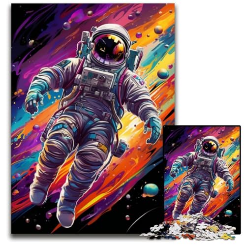 Bunte Astronauten-Puzzles für Erwachsene, 1000 Teile, Kartonpuzzles, perfekt für Teenager und Sammler, ideale Heimdekoration und Reisegeschenk, 26x38cm/10,23x14,96 Zoll Bunte Astronauten-Puzzles für Erwachsene, 1000 Teile, Kartonpuzzles, perfekt für Teenager und Sammler, ideale Heimdekoration und Reisegeschenk, 26x38cm/10,23x14,96 Zoll von LiJianXXE