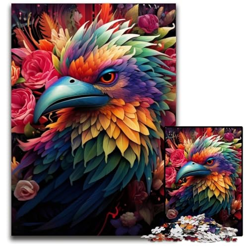 Bunte Kunstvogel-Puzzles für Erwachsene, 1000-teilige Puzzles für Erwachsene, anspruchsvolles DIY-Denkspiel für Teenager, 26x38cm/10,23x14,96 Zoll Bunte Kunstvogel-Puzzles für Erwachsene, 1000-teilige Puzzles für Erwachsene, anspruchsvolles DIY-Denkspiel für Teenager, 26x38cm/10,23x14,96 Zoll von LiJianXXE